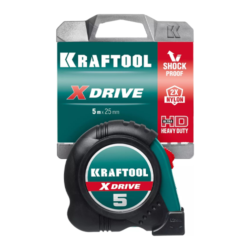 KRAFTOOL X-Drive 5м /25мм рулетка