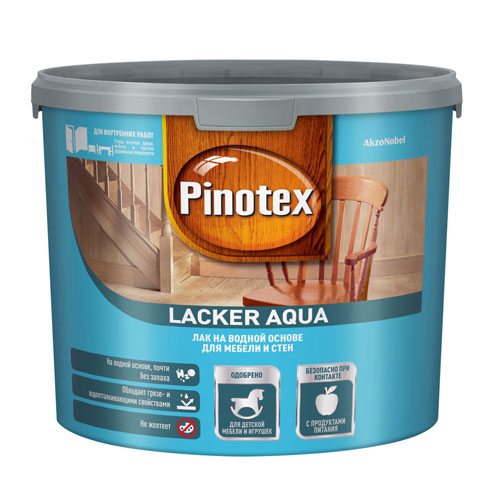 Лак Lacker Aqua 10 (матовый) 2,7 л Pinotex