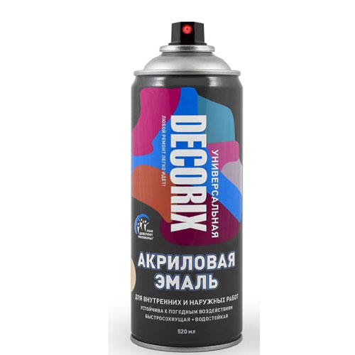 Аэрозольная эмаль Decorix (светло-серый) 0101-27 DX