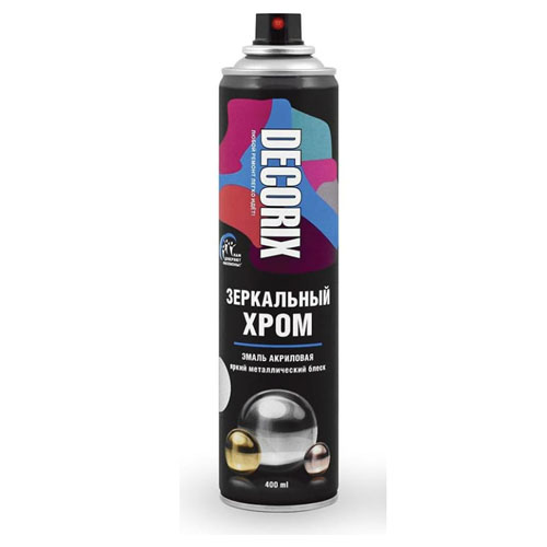 Аэрозольная эмаль Decorix ЗЕРКАЛЬНЫЙ ХРОМ 0147-02 D