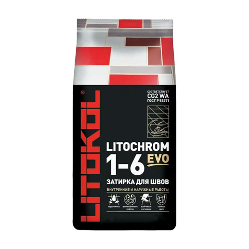 Затирка  LITOCHROM 1-6 EVO LE 115 (светло-серый; 2 кг)