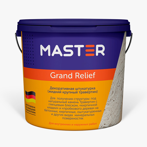 Штукатурка Grand Relief Тёмный 25 кг