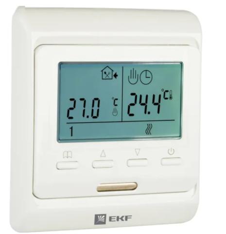 Термостат для теплых полов электронный 16 A 230В с датчиком пола EKF