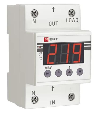 Реле напряжения с дисплеем MRV 63A EKF PROxima