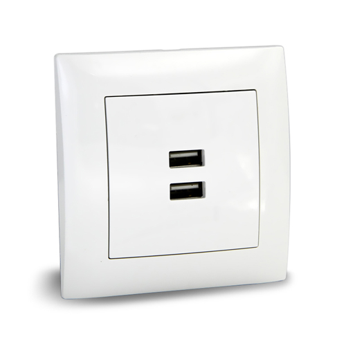 Розетка 2 USB 5V 2.1 с/у UNIT VITA (10/200)