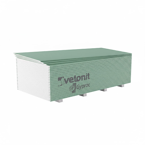 Гипсокартон Vetonit  Gyproc влагостойкий стеновой  -12,5 мм