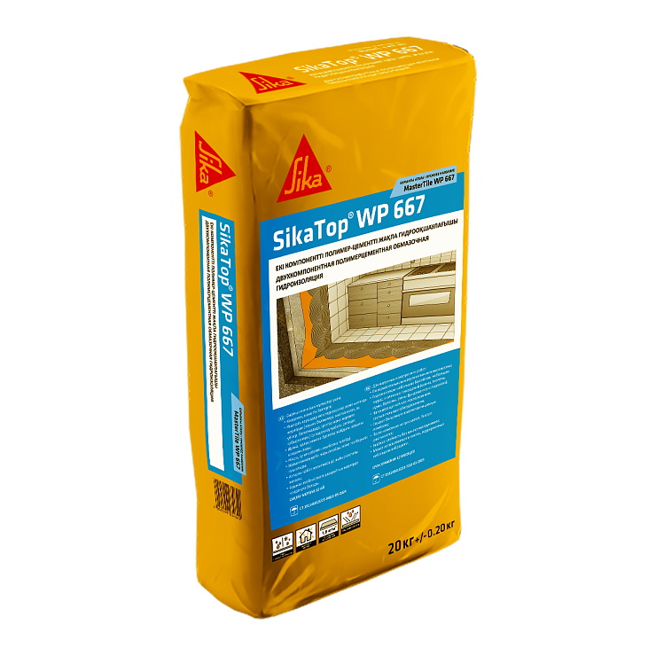 Гидроизоляция SikaTop WP 667 (MasterTile WP 667) Comp. A водоизолирующий материал