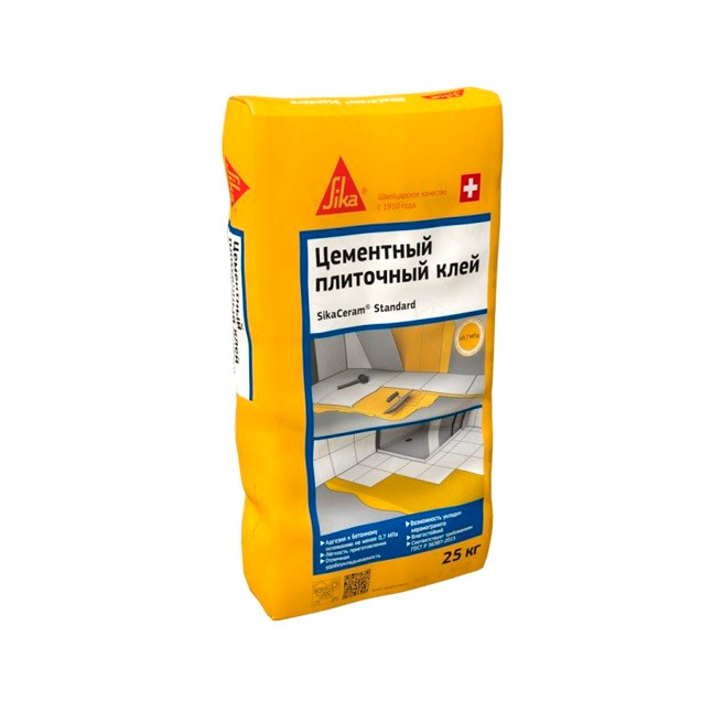Клей для плитки SikaCeram Standard 25 кг