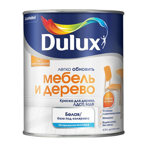 Dulux Мебель и Дерево мат BW 2 л