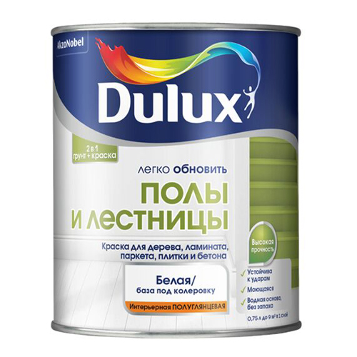 Dulux Полы и Лестницы п/глянц BW 2л
