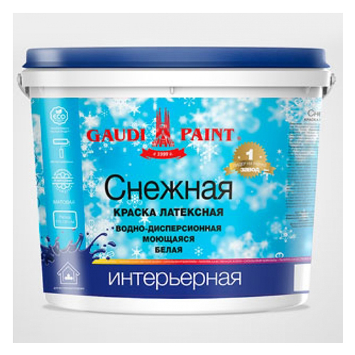 КРАСКА ИНТЕРЬЕРНАЯ СНЕЖНАЯ 24 кг