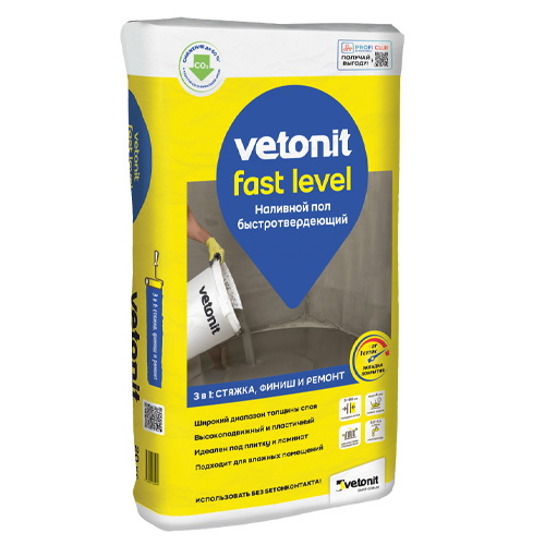 Наливной пол Weber.Vetonit Fast Level