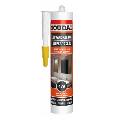 Клей SOUDAL для зеркал каучуковый 47А