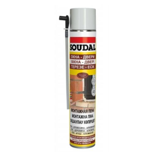 Пена монтажная SOUDAL летняя 500 ml